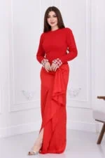 ⁦فستان ناعم تصميم فاخر⁩ - الصورة ⁦5⁩