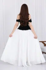 ⁦فستان ناعم طويل بليسيه⁩ - الصورة ⁦4⁩