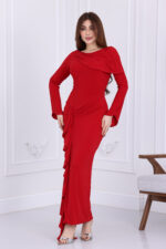 ⁦فستان ناعم طويل للمناسبات⁩ - الصورة ⁦2⁩