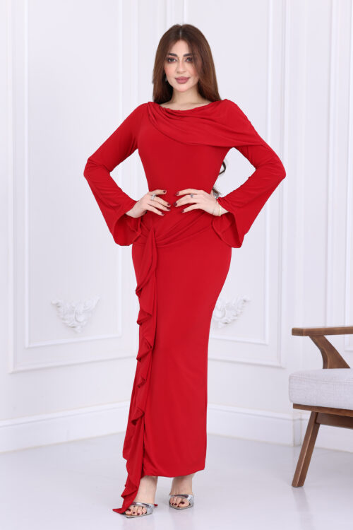 فستان ناعم طويل للمناسبات