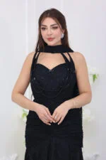 ⁦فستان دانتيل سهرة فخم⁩ - الصورة ⁦10⁩