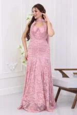 ⁦فستان دانتيل سهرة فخم⁩ - الصورة ⁦3⁩