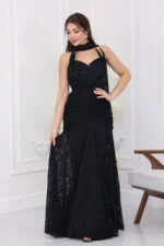 ⁦فستان دانتيل سهرة فخم⁩ - الصورة ⁦4⁩