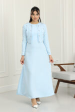 ⁦فستان نسائي ناعم طويل⁩ - الصورة ⁦3⁩