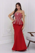 ⁦فستان سهرة تطريز انيق⁩ - الصورة ⁦5⁩