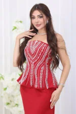 ⁦فستان سهرة تطريز انيق⁩ - الصورة ⁦4⁩