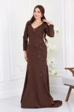 ⁦فستان سهرة تطريز فخم⁩ - الصورة ⁦2⁩