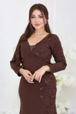 ⁦فستان سهرة تطريز فخم⁩ - الصورة ⁦16⁩