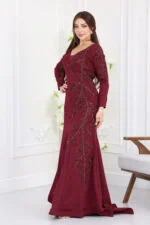 ⁦فستان سهرة تطريز فخم⁩ - الصورة ⁦3⁩