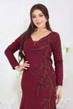 ⁦فستان سهرة تطريز فخم⁩ - الصورة ⁦14⁩