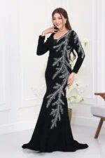 ⁦فستان سهرة تطريز فخم⁩ - الصورة ⁦7⁩