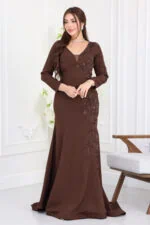 ⁦فستان سهرة تطريز فخم⁩ - الصورة ⁦6⁩