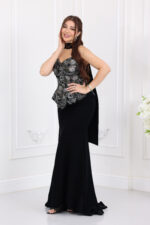 ⁦فستان مناسبات مطرز⁩ - الصورة ⁦4⁩