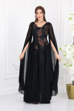 ⁦فستان شيفون ملكي⁩ - الصورة ⁦2⁩