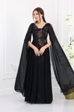 ⁦فستان شيفون ملكي⁩ - الصورة ⁦3⁩