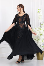 ⁦فستان شيفون ملكي⁩ - الصورة ⁦5⁩