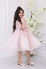 فستان بناتي فخم مطرز