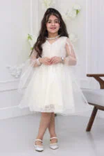 فستان بناتي مطرز راقي