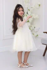 فستان بناتي مطرز راقي