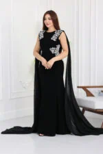 ⁦فستان سهرة كيب فخم⁩ - الصورة ⁦3⁩