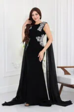 ⁦فستان سهرة كيب فخم⁩ - الصورة ⁦2⁩