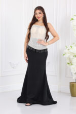 فستان سهرة بتطريز مميز