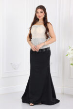 ⁦فستان سهرة بتطريز مميز⁩ - الصورة ⁦7⁩