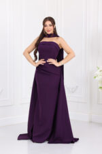 ⁦فستان سهرة كريب راقي⁩ - الصورة ⁦5⁩