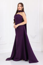 ⁦فستان سهرة كريب راقي⁩ - الصورة ⁦4⁩