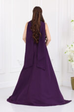 ⁦فستان سهرة كريب راقي⁩ - الصورة ⁦7⁩