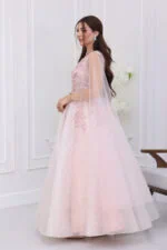 فستان سهرة مطرز راقي