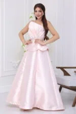 ⁦فستان سهرة ناعم فاخر⁩ - الصورة ⁦2⁩