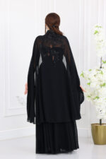 ⁦فستان سهرة شيفون ملكي⁩ - الصورة ⁦5⁩