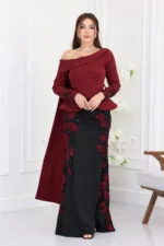 فستان سهرة تطريز فاخر