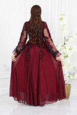 ⁦فستان سهرة ورد⁩ - الصورة ⁦5⁩