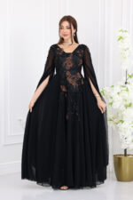 فستان شيفون ملكي