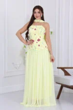 فستان شيفون سهرة فاخر