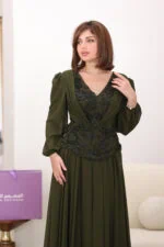 ⁦فستان سهرة شيفون أنيق⁩ - الصورة ⁦5⁩