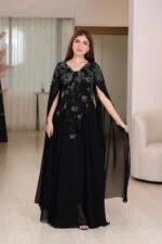 ⁦فستان سهرة شيفون مميز⁩ - الصورة ⁦3⁩