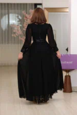 فستان سهرة شيفون طويل